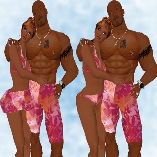 Reddish Couples Swimset