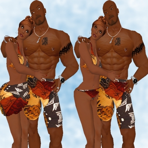 Mudcloth Couples Swimset