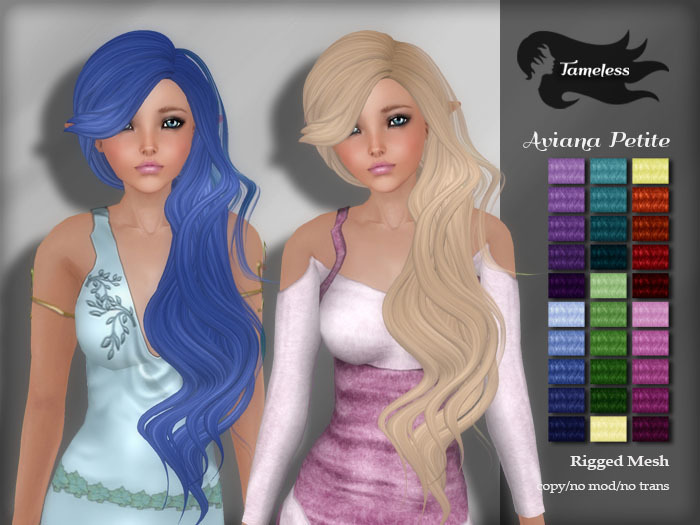 Tameless Hair Aviana Petite - Fantasy for Yabusaka Petite MESH avatar