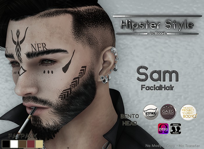 [Hipster Style] Sam Facial Hair FATPACK