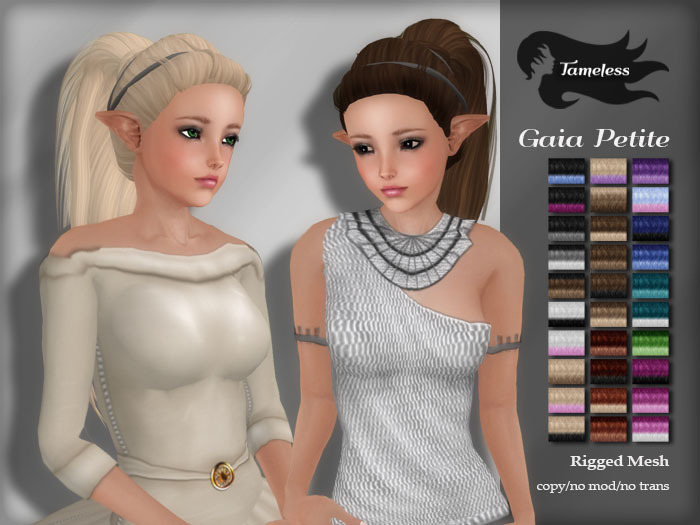 Tameless Hair Gaia Petite - Fades for Yabusaka Petite MESH avatar