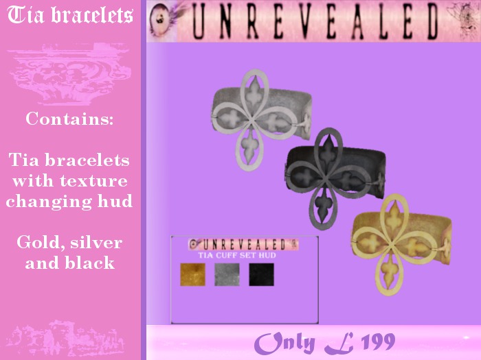 <T> Tia Bracelets- with hud