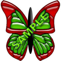 Wolfhaven Crystal Particle Butterfly RG