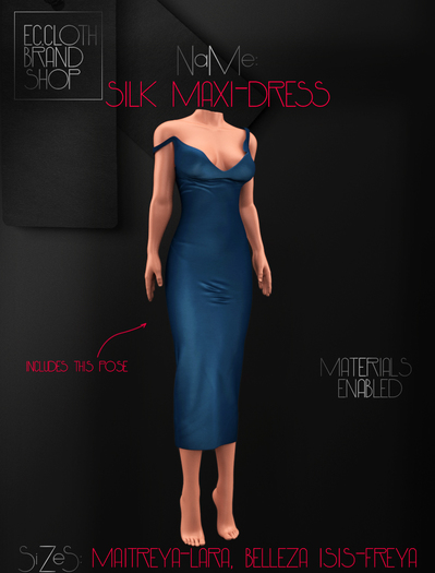 Ec.cloth - Silk Maxi-Dress - Ocean