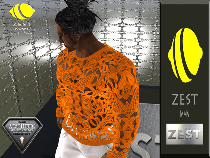 ZEST MAN ORANGE LONG TOP BOXED