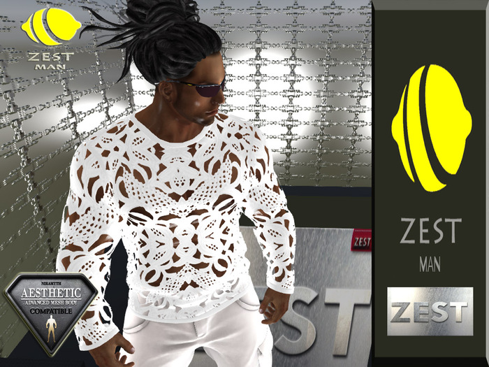 ZEST MAN AESTHETIC WHITE   LONG TOP BOXED