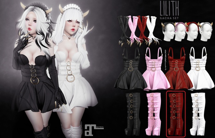 Violent Seduction - Lilith Boots (Red)