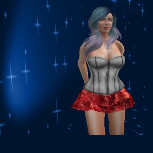 Pied Piper Red Frill Skirt Set