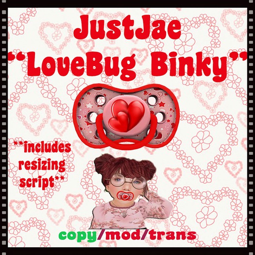 JUST JAE Valentine's Pacifier (BOXED)