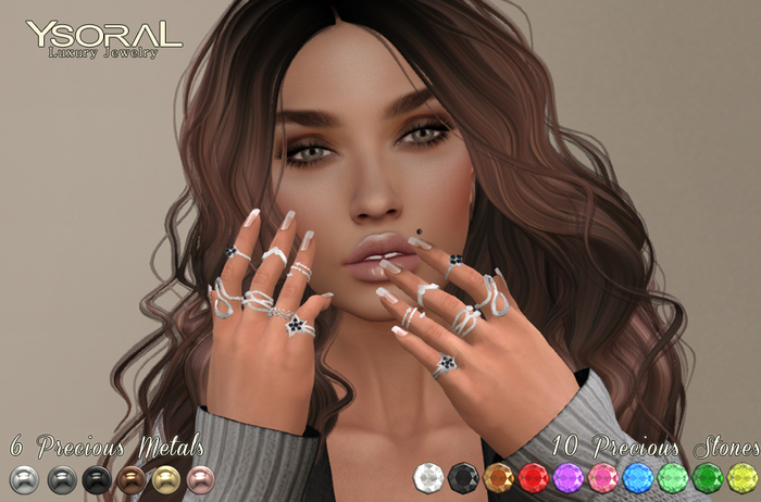 ( BENTO )~~ Ysoral ~~ .: Set Luxe 7 Rings Jennifer:. 