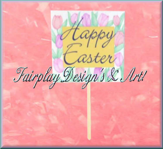 Easter Yard Sign Greeting RESIZEABLE