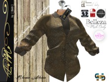 [ IBAN ] //005g MESH ALEXIS BLOUSE YELLOW