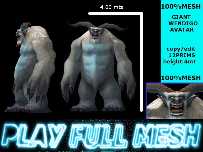 **Giant Wendigo Avatar**PlayFullMeshmp