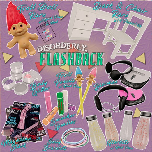 DISORDERLY. / FLASHBACK / DESK & CHAIR / RARE
