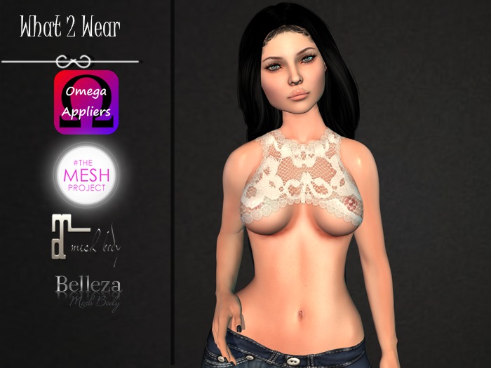.::.What2Wear.::.Mini Top Lace B/P/W