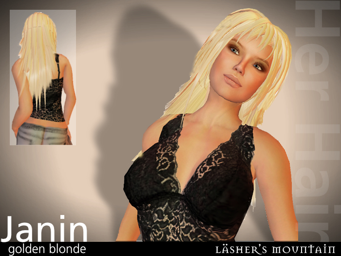 Golden Blonde JANIN Women's Long Flexi HAIR With Fringe