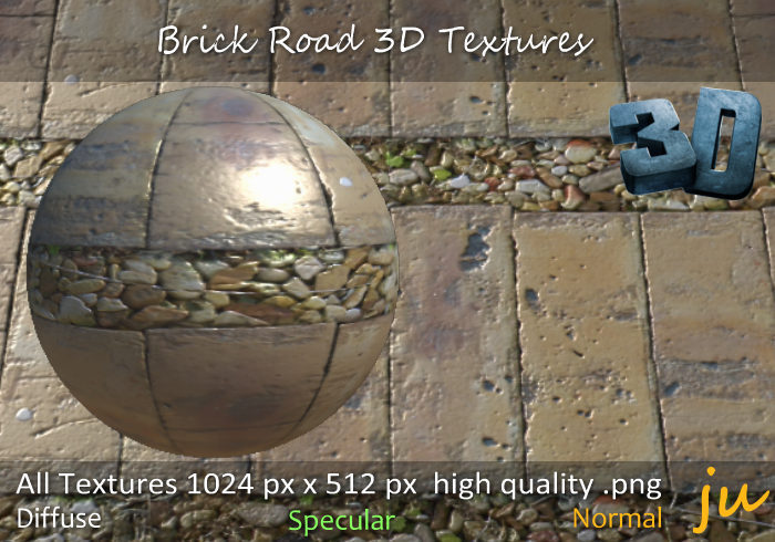 JU Brick Road 3D Textures Full Perm