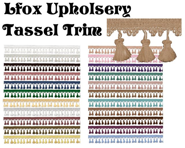 lfox Upholstery Tassel Trim