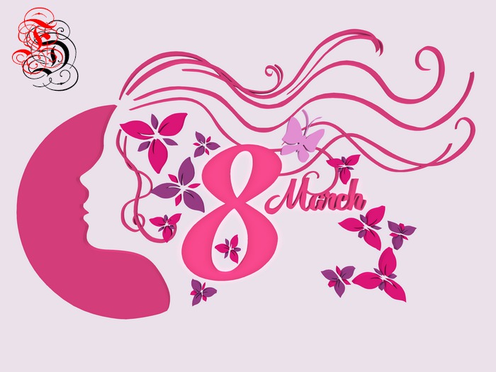 Frosensum ~ 8 March Girl Floral Ornament DEMO