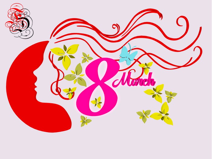 Frosensum ~ 8 March Girl Floral Ornament