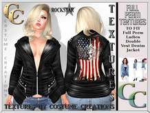 ROCKSTAR LEATHER JACKET TEXTURE - USA- FULL PERM