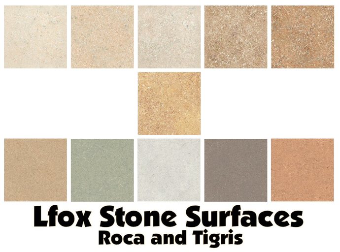 lfox Stone Surfaces - Roca and Tigris