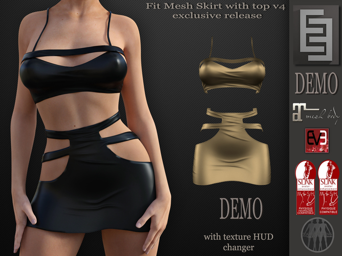 !EE Fit Mesh Skirt with top v4 DEMO