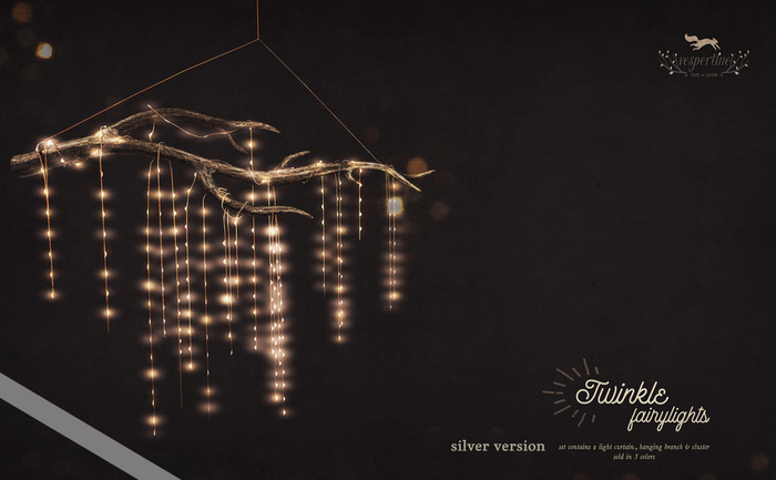 {vespertine}- twinkle fairylight set /silver