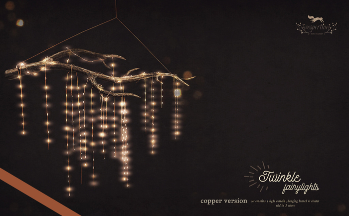 {vespertine}- twinkle fairylight set / copper