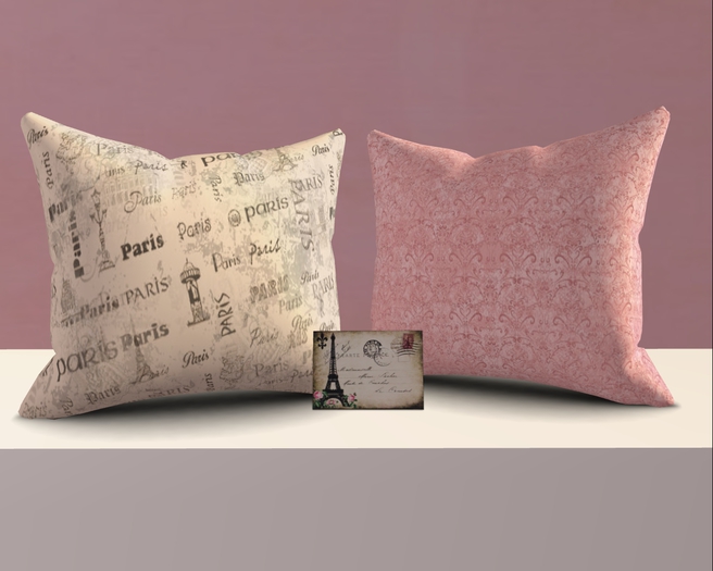 !!! "Vintage Paris" Pillow Set - Bijou Creations