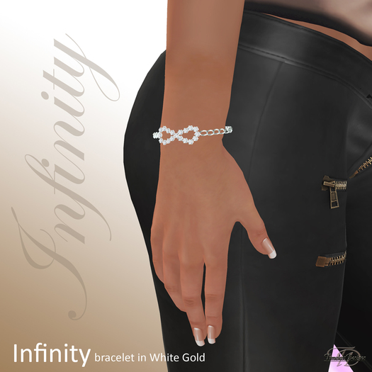 Infinity White Gold Bracelet
