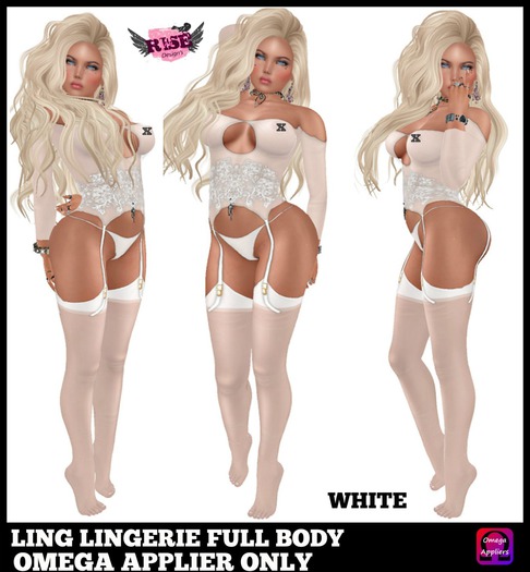 Ling Lingerie WHITE  Rise Designs BOXED