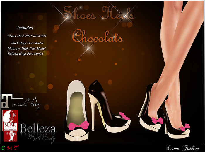 -Lamu Fashion-Shoes Heels *Chocolats*
