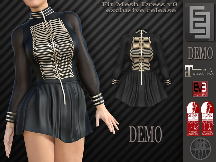 Elven Elder Fit Mesh Dress v8 DEMO