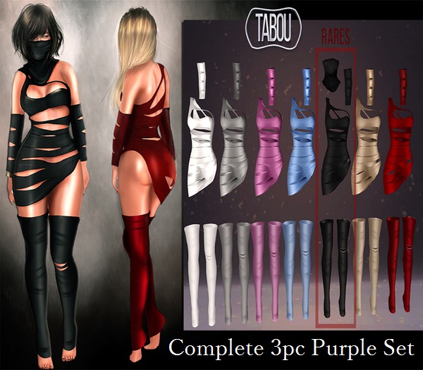 TABOU. Audrey Purple Set 3pcs