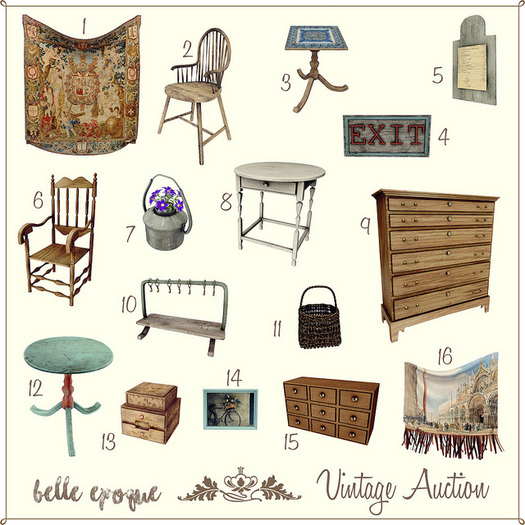 Belle Epoque { Vintage Auction } Exit