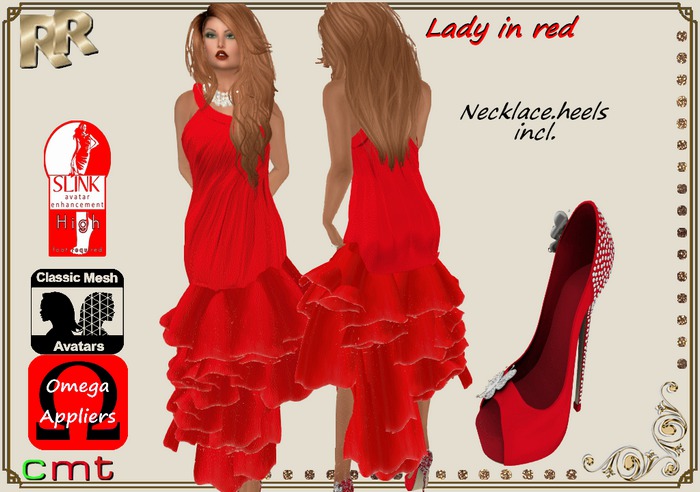 Lady in red-Rejuve's raggs