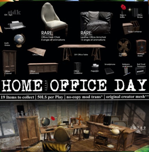 22769 ~ [bauwerk] Home Office Chair - RARE