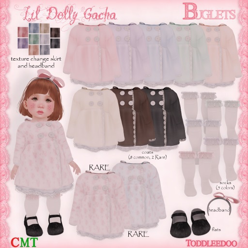 ~*Buglets*~ TD Lil Dolly Socks [Mint]