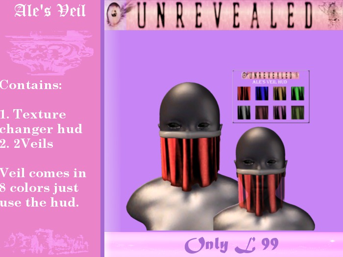 <T> Ale's veil - with hud