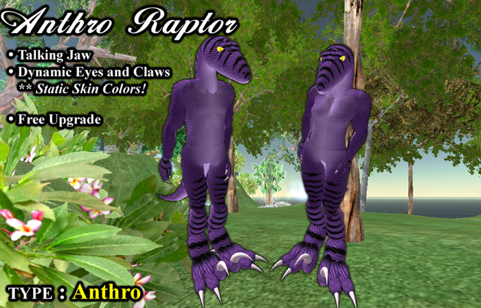 S1 Anthro Raptor AV Purple -- OBSOLETED