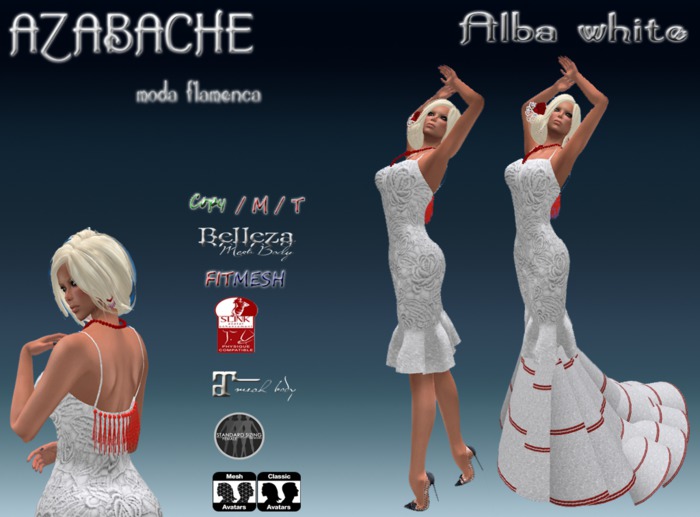 *Azabache* Alba white