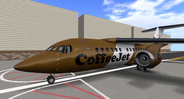 BAE 146 paint CoffeeJet