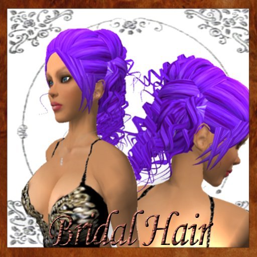 Bridal Hair Purple