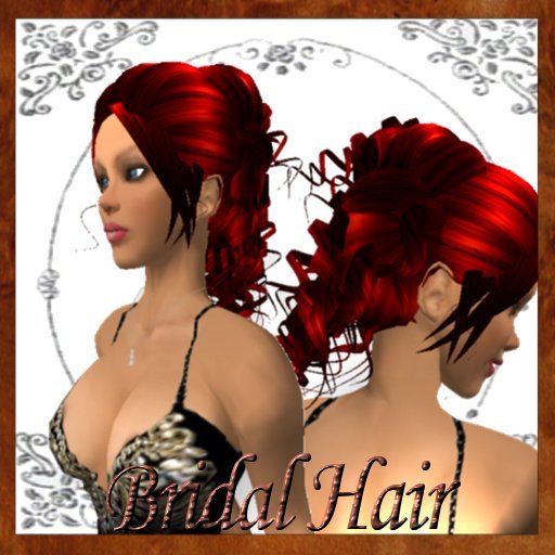 Bridal Hair Darkred