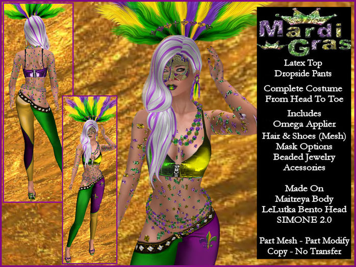 MARDI LATEX DROPSIDE PANTS BOX