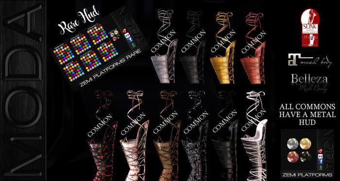 [MODA] ZEMI PLATFORMS & METALS HUD (SLINK) COPPER