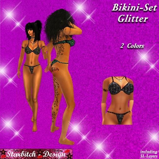 Glitter-Bikini Set 1