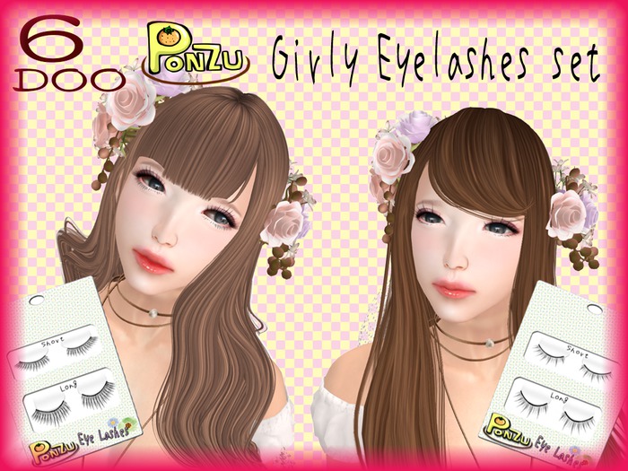 6doo PoNZu Girly eyelashes set
