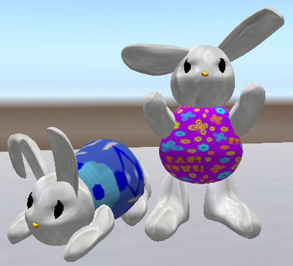 TWO Snow Rabbit Rabbit Snow